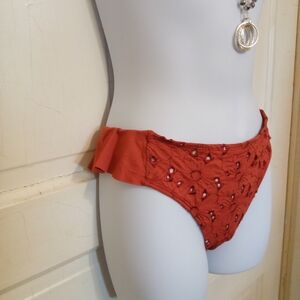 🛍️ BUNDLE ONLY 🛍️Time and Tru Rust Bikini Eyelet Design